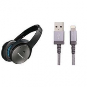 套装好价：Bose QC25 有源消噪 头戴式耳机 +亚马逊倍思 Lightning 数据线