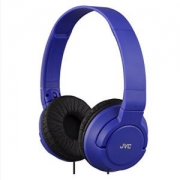 JVC 杰伟世 HA-S180-A 蓝色 低音导管重低音 时尚监听 折叠随身音乐头戴贴耳耳机