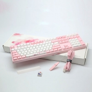 老爷们的少女心， 阿米洛VA87M 樱花粉机械键盘开箱