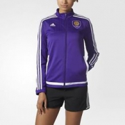 限L码！adidas 阿迪达斯 W ANTHEM JKT OR 女士运动夹克
