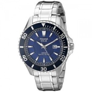 Pulsar Mens PX3067 Solar Dress Analog Display Japanese Quartz Silver Watch