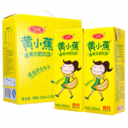 三元 黄小蕉 香蕉牛奶饮品 200ml*12 礼盒装