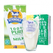 德运（Devondale） 脱脂牛奶 200ml*24整箱装 澳大利亚进口