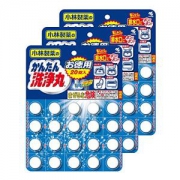 小林制药 简单清洁丸 厨房・洗脸台・卫生间・浴室的排水口管道洗净 大包装20枚×3个