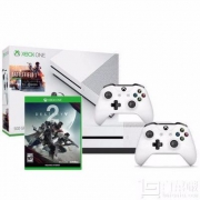Microsoft 微软 Xbox One S 500GB 战地1同捆版主机套装（送《命运2》+额外手柄）