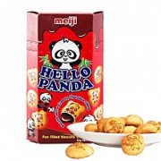 新加坡进口 明治（Meiji）熊猫巧克力夹心饼干50g*3件