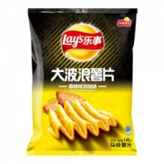 乐事（Lay’s）休闲零食 大波浪薯片 香脆烤鸡翅味 145g