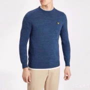 Lyle & Scott 苏格兰金鹰 男士Cotton Linen棉质圆领针织衫 prime会员凑单免费直邮