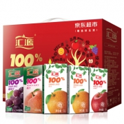 汇源 果汁 100%果汁臻贵礼盒 混合装1L*5盒