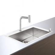 汉斯格雅（Hansgrohe）   22110006 梦迪诗Select200按键式抽拉龙头+手工单槽套装