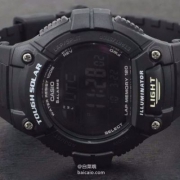 Casio 卡西欧 W-S220-1BVCF 太阳能运动腕表 $24.99
