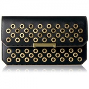 中亚Prime会员： Ivanka Trump Mara Angled Clutch 女士真皮手拿包