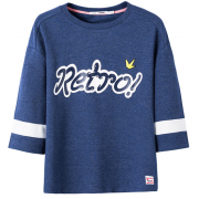 Semir 森马 七分袖T恤 1y2316010003蓝花灰0080XL