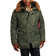 Alpha Industries Mens N-3B Slim-Fit Parka Jacket