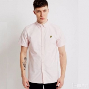 限S码，Lyle & Scott 苏格兰金鹰 Oxford 男士牛津纺短袖衬衫 直邮含税