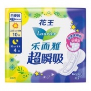 Laurier 乐而雅 超瞬吸纤巧日用 22.5cm*10片 + 夜用护翼型卫生巾 30cm*4片 *21件