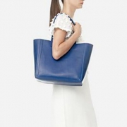 LOEFFLER RANDALL 洛菲勒·兰德尔 女士Open Tote真皮镂空手提托特包 新低2.2折$86.78