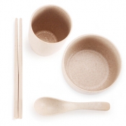 限西北：麦丹郎 小麦秸秆餐具 五件套装