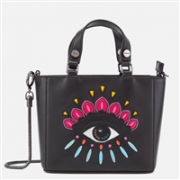 2017秋冬新款！KENZO Icons 女士真皮大眼睛单肩包