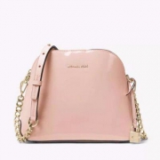 2色可选，Michael Kors Mercer Patent 女士真皮单肩贝壳包