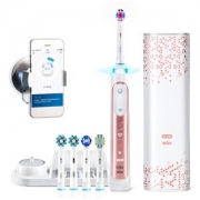 BRAUN 博朗 欧乐B iBrush9000 Plus 3D声波蓝牙智能电动牙刷（玫瑰金）+9000 黑色