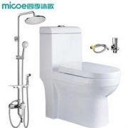 Micoe 四季沐歌 M-ZD100P 连体虹吸马桶 + M-A00820-1DA 淋浴喷枪花洒套装