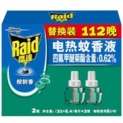 Raid 雷达 电热蚊香液 替换装112晚 桉树香型 *2件