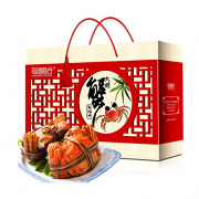 阳澄联合 阳澄湖大闸蟹礼券/礼盒2688型（公蟹4.5两*4 母蟹3两*4）