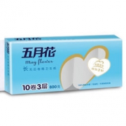 may flower 五月花 无芯卷纸 3层80g*10卷 *18件