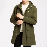 Lyle & Scott 苏格兰金鹰 JK607V 男士中长款带帽风衣外套 prime会员凑单免费直邮