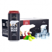 HARBOE 哈尔博 熊牌黑啤酒500ml*24 整箱装