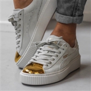 Puma 彪马 Suede  Platform 金色厚底鞋 两色可选