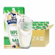 德运 脱脂牛奶 200ml*24箱装