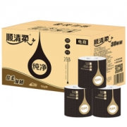 顺清柔 卫生纸 纯净版4层150g有芯卷纸*30卷（整箱销售）