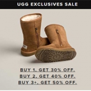 UGG Australia美国官网特价区女靴折上折，买一双7折/两双6折/三双享5折
