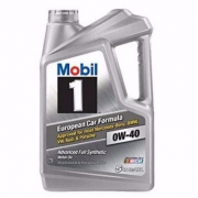 美国原装进口，Mobil 美孚1号全合成机油 0W-40 5夸脱*2瓶