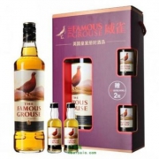 限地区，Famous Grouse 威雀 苏格兰威士忌 700ML 赠2小瓶 礼盒装*3盒