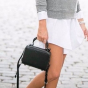 Rebecca Minkoff 女士真皮盒子手提包 $70.4（$88 额外8折）