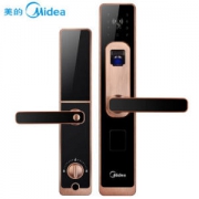 美的（Midea）指纹锁 MOLK-LA015 家用防盗门密码锁 电子锁 智能门锁 左开右开通用型