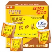 顺清柔 出口装 卷纸 4层180g*27卷 *4件