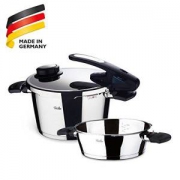 Fissler菲仕乐630-305-11-070/0 Vitavit 系列烹饪锅两件套 带孔盖设计22 CM/2.5 L &4.5 L