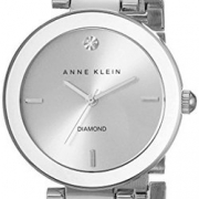 真钻镶嵌！Anne Klein AK/1363SVSV 女士手表