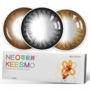 NEO 可视眸 日抛彩色隐形眼镜 小黑环/巨目棕/巧克力 10片装*5盒