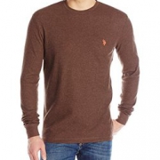 限S码！U.S. Polo Assn. Crew Neck Solid 男士T恤