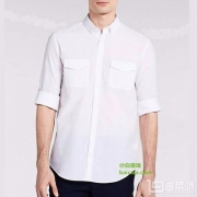 Calvin Klein Seersucker 男士纯棉长袖衬衫 $17.96