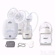 AVENT 新安怡 自然系列 双边电动吸乳器 SCF303/01 送奶瓶