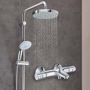 高仪（GROHE ）    126126 三出水恒温龙头 + 淋浴花洒套装