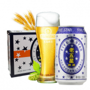 青岛啤酒（TsingTao）经典老五星 330ml*24听 整箱装