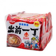 香港进口 出前一丁（NISSIN） 方便面 香辣麻油味 100g*5袋