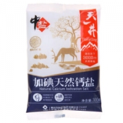 中盐 盐 加碘天然钙盐 300g（新老包装随机发售） *2件